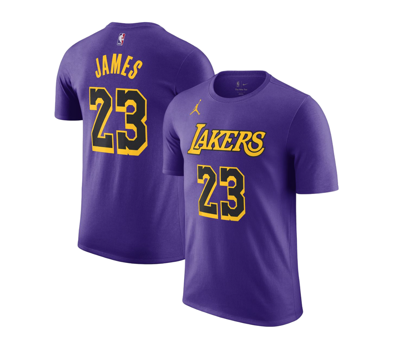 Mens Nike Air Jordan Statement Jersey NBA Lebron James Lakers T-Shirt Purple
