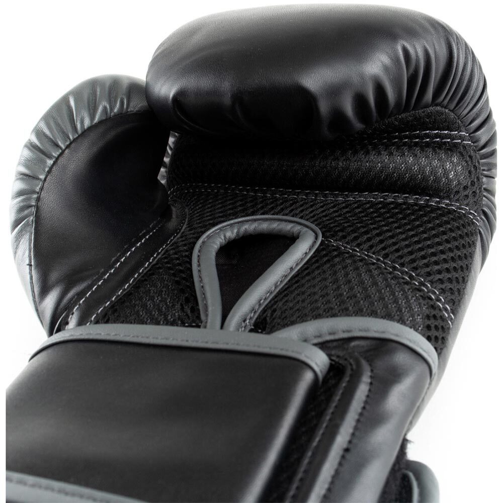 Unisex Adults Everlast Powerlock2 12oz Boxing Gloves Black / Grey