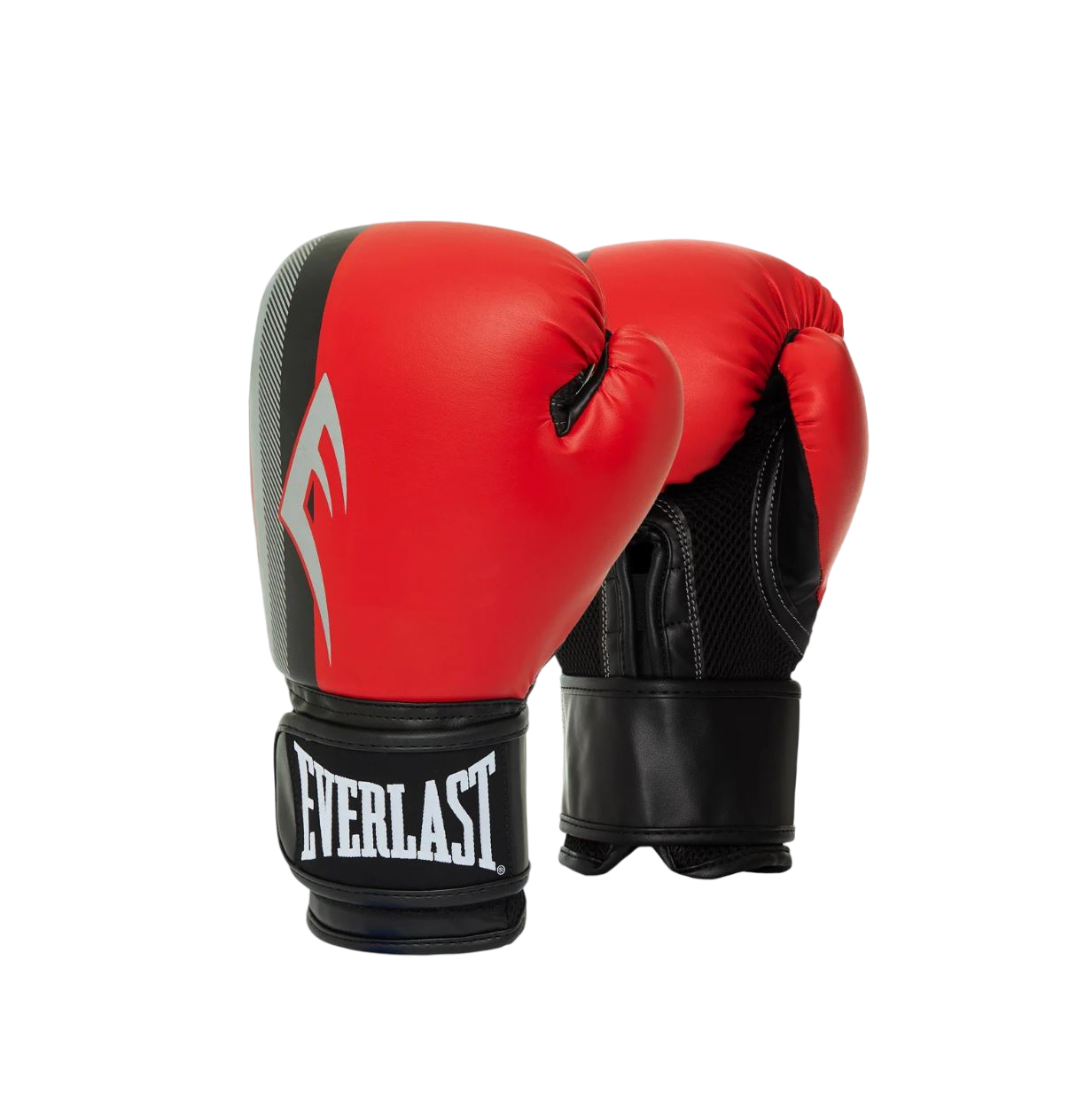 Unisex Adults Everlast Pro Style Power 12oz Boxing Gloves Black / Red / Silver