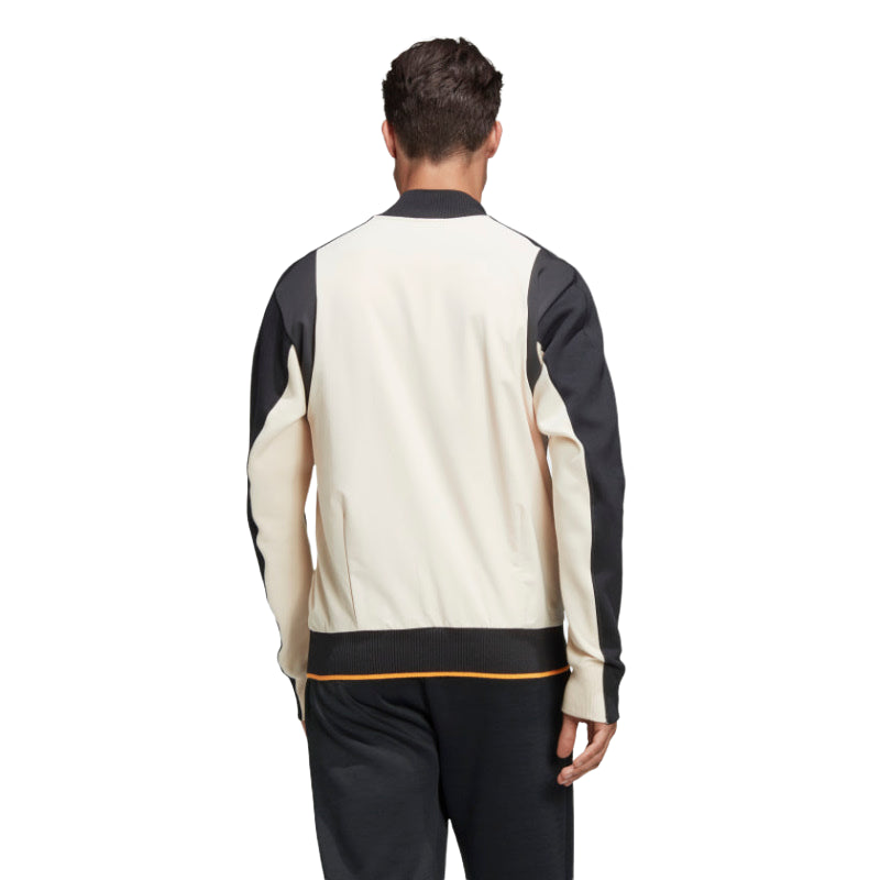 Mens Adidas VRCT Varsity Collegiate Zipup Jacket Linen/Black