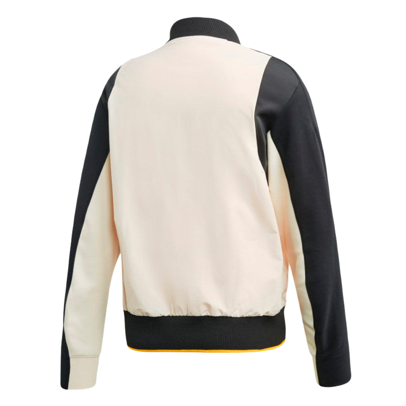 Mens Adidas VRCT Varsity Collegiate Zipup Jacket Linen/Black