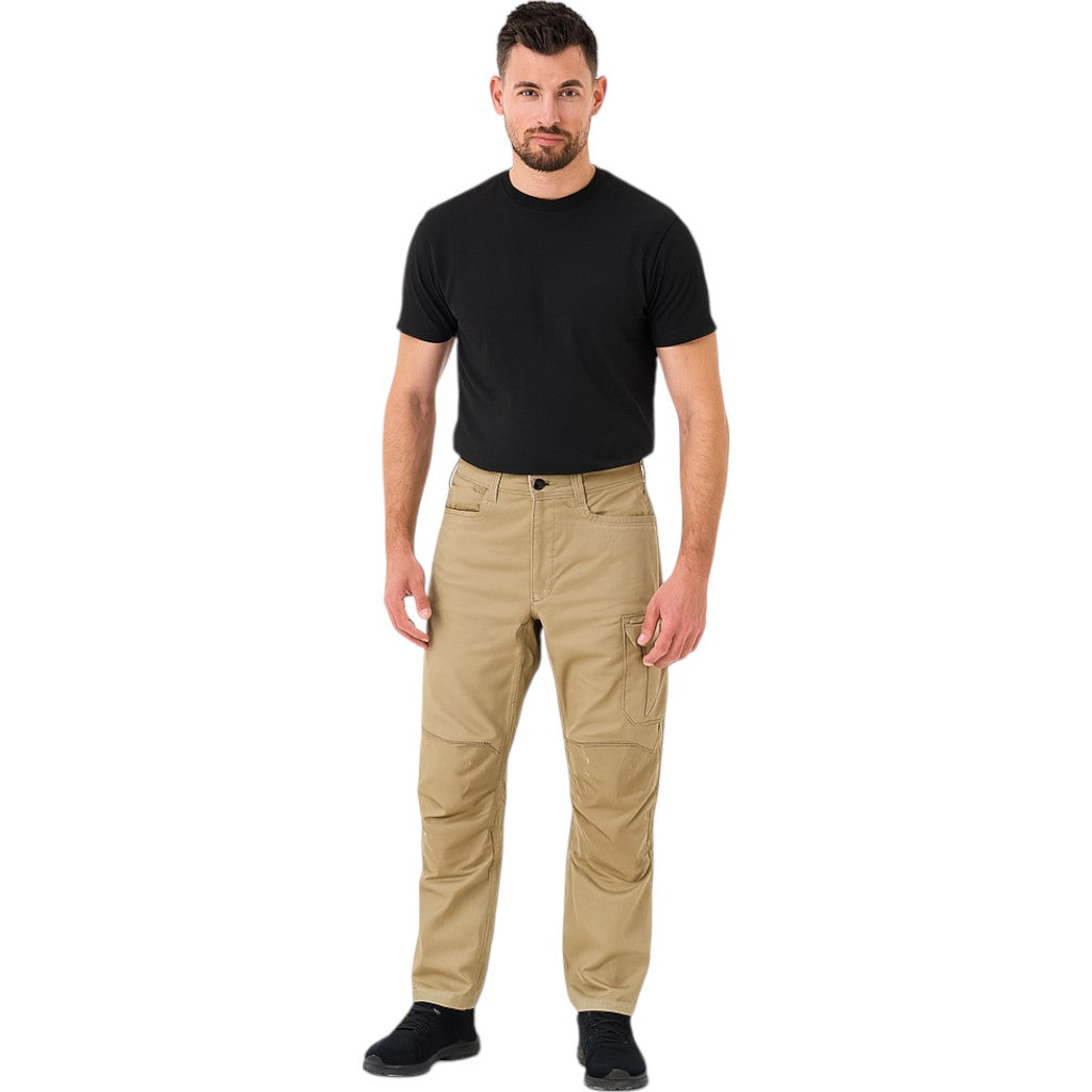 Mens Hard Yakka Legends Cargo Workwear Pants Khaki