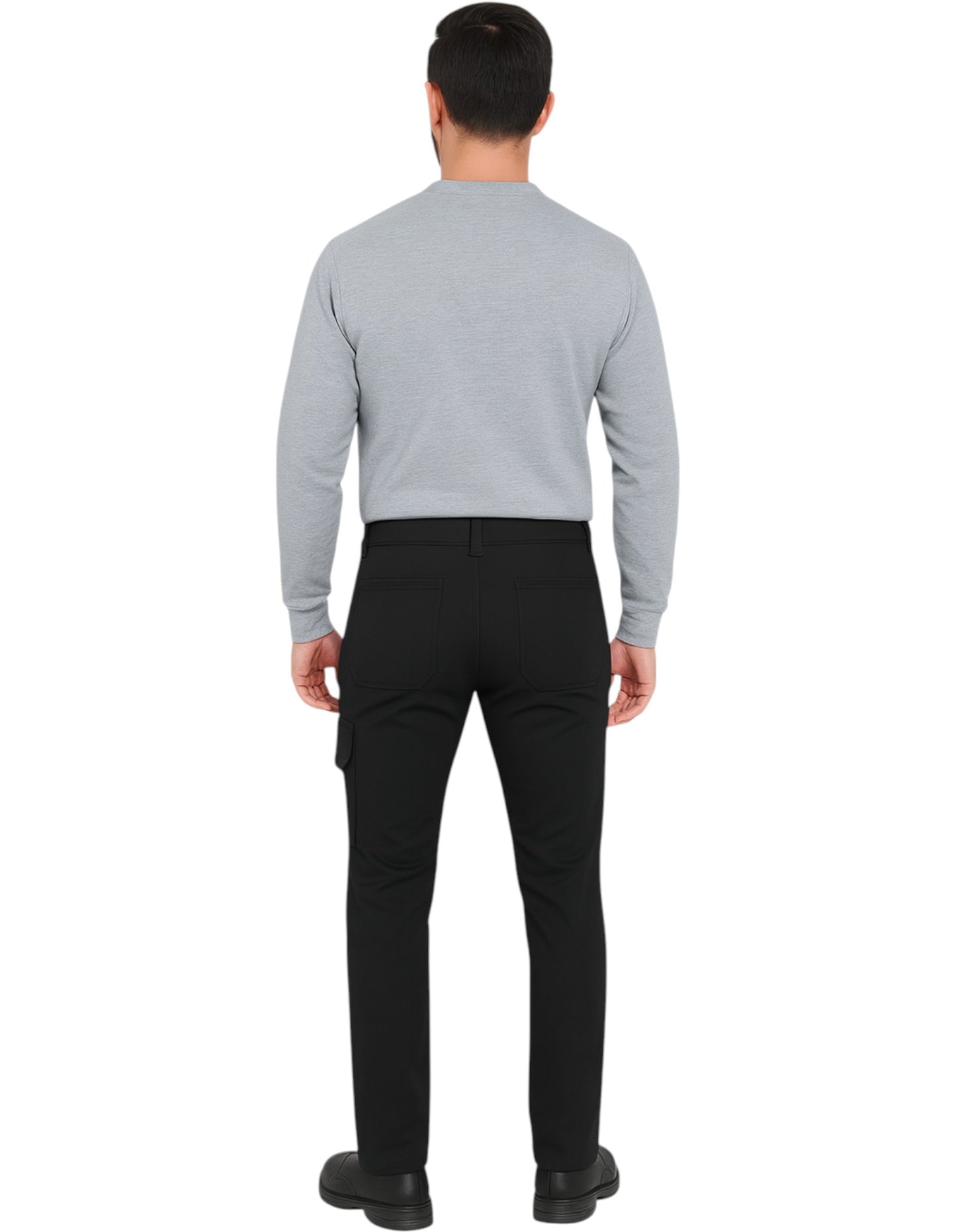 Mens Hard Yakka 3056 Stretch Canvas Cargo Workwear Pants Black