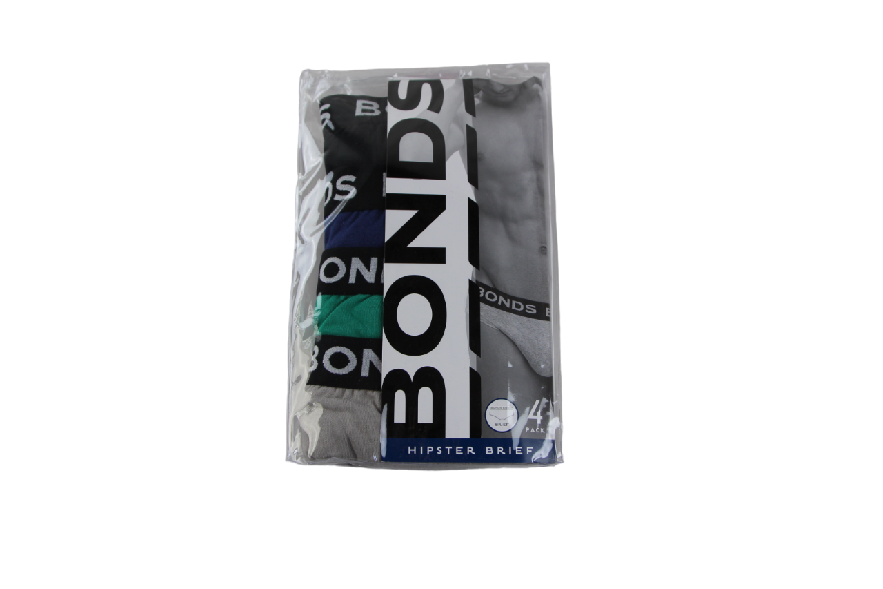 4 Pack Mens Bonds Hipster Briefs Underwear Multi