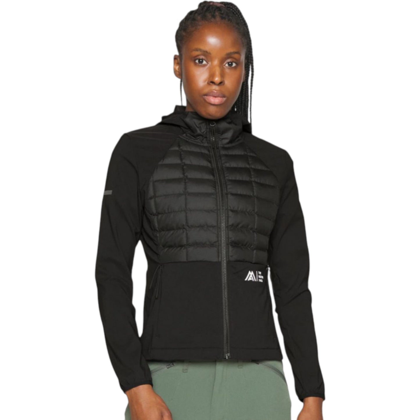 Womens The North Face Lab Hybrid Thermoball Jacket Hooded Hoodie Black