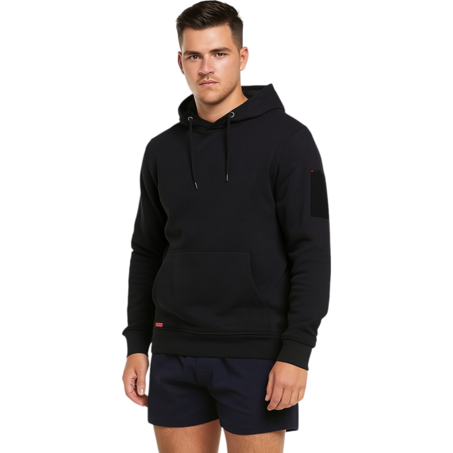 Mens Hard Yakka Workwear Fleece Hoodie Black