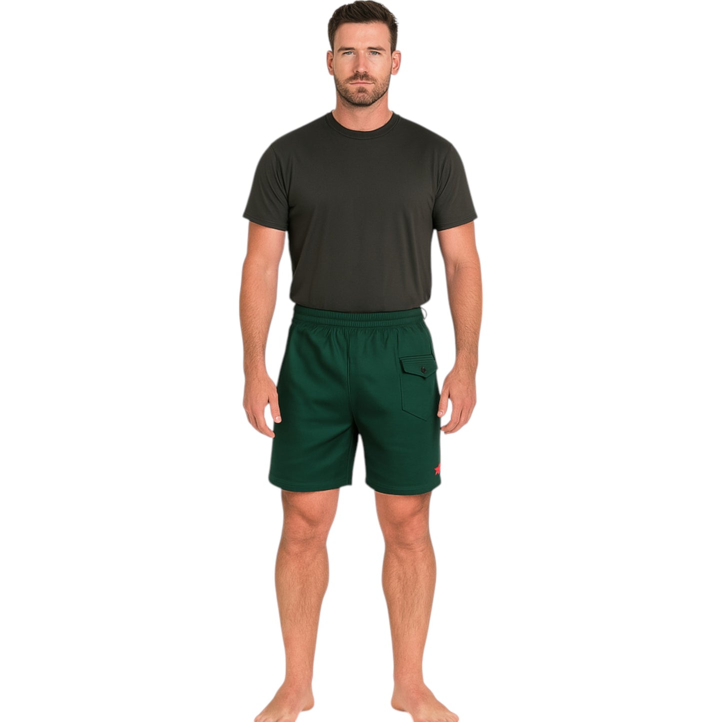 Mens Stubbies Original Basic Shorts Green