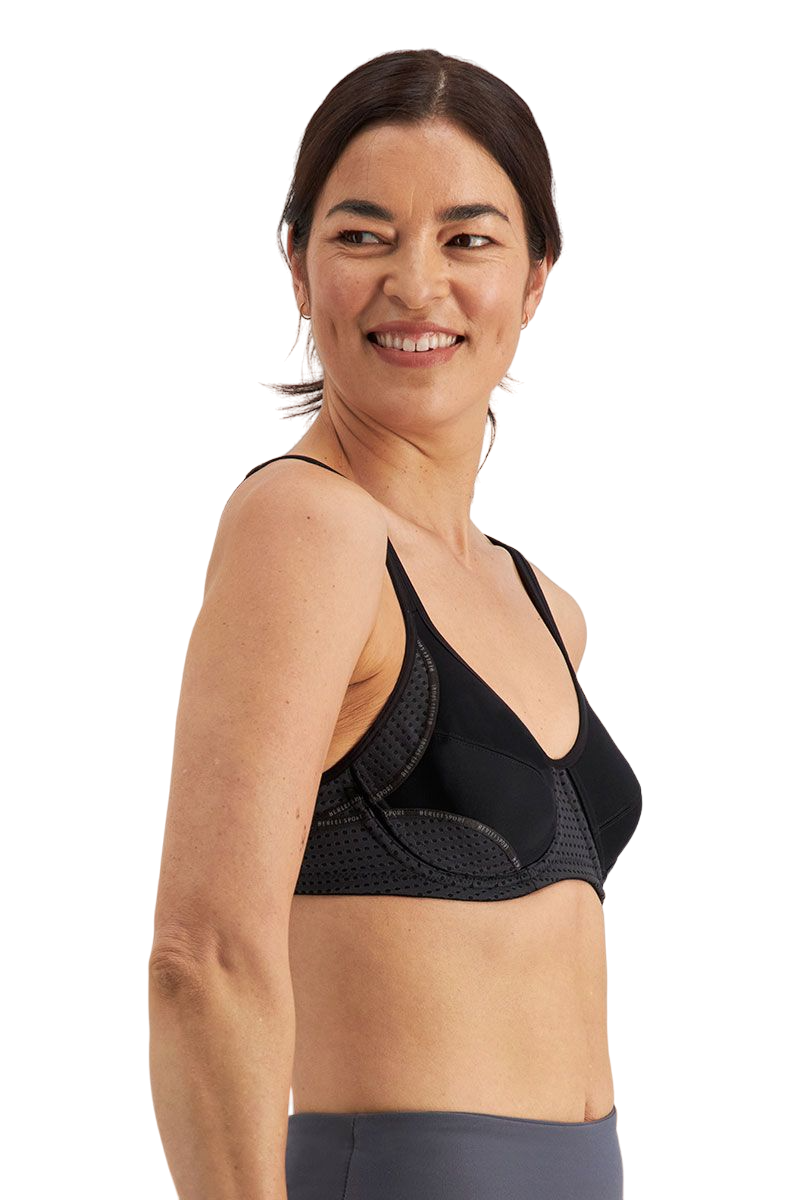 Womens Berlei Electrify Mesh Non-Contour Underwire Bra Black