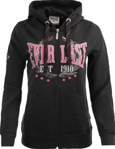 Womens Everlast Heritage Zip Hooded Hoodie Black