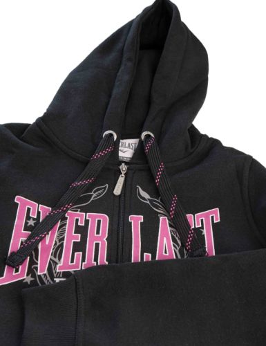 Womens Everlast Heritage Zip Hooded Hoodie Black