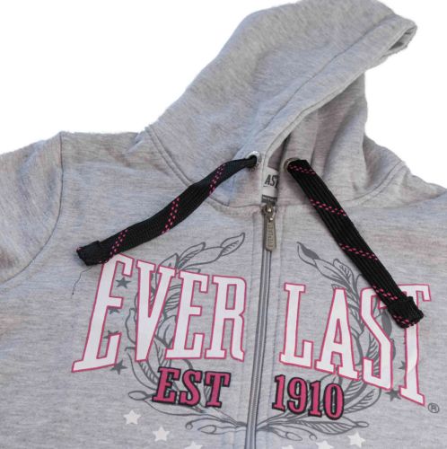 Womens Everlast Heritage Zip Hooded Hoodie Grey