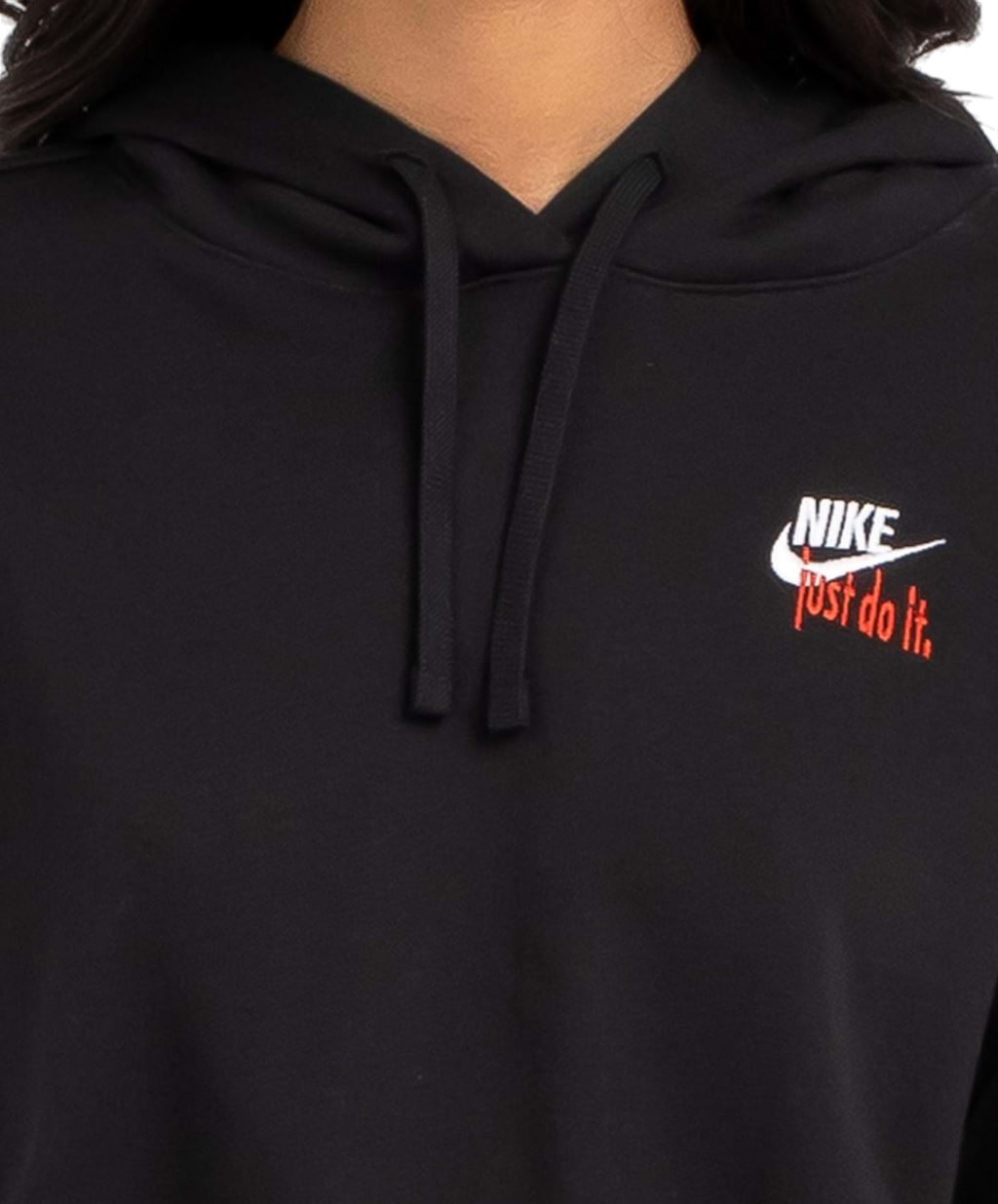 Womens Nike Club Fleece Sportswear Hoodie Black