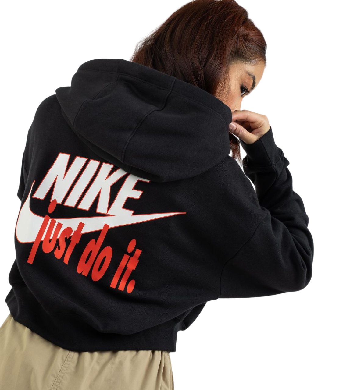Womens Nike Club Fleece Sportswear Hoodie Black