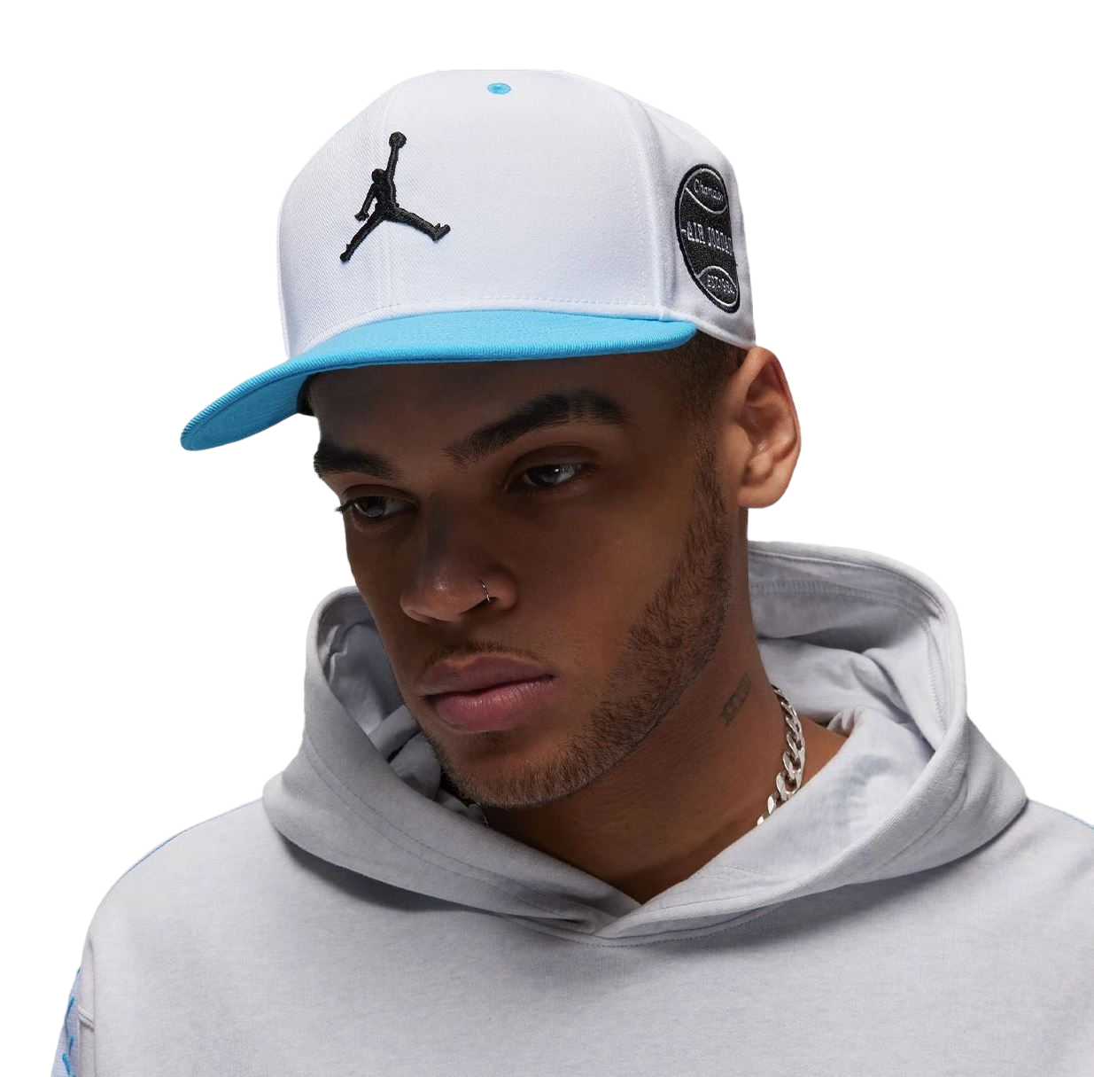 Mens Nike Jordan Flight MVP Pro Cap White/Blue