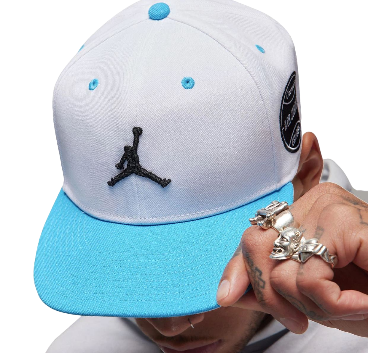Mens Nike Jordan Flight MVP Pro Cap White/Blue