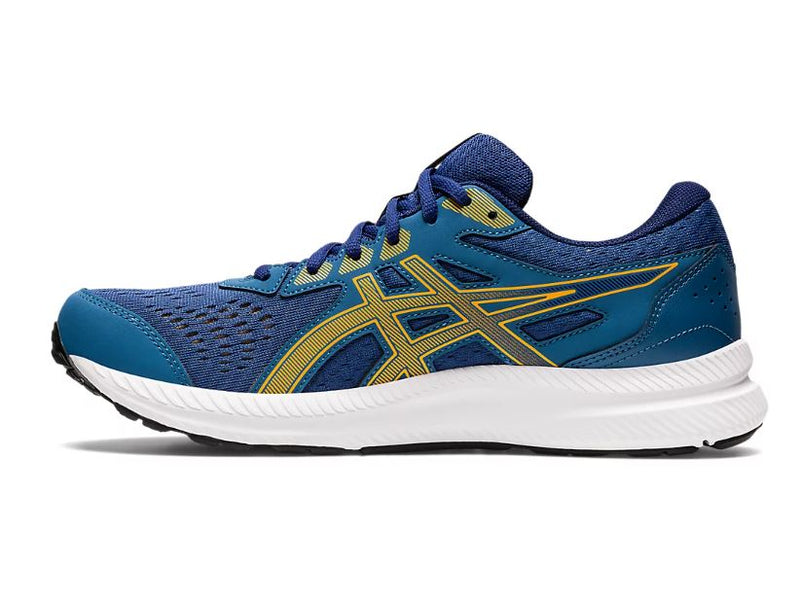 Mens Asics Gel-Contend 8 Azure/Amber Athletic Running Shoes