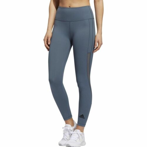 Womens Adidas Heat Training Leggings Legacy Blue