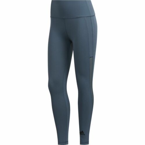 Womens Adidas Heat Training Leggings Legacy Blue