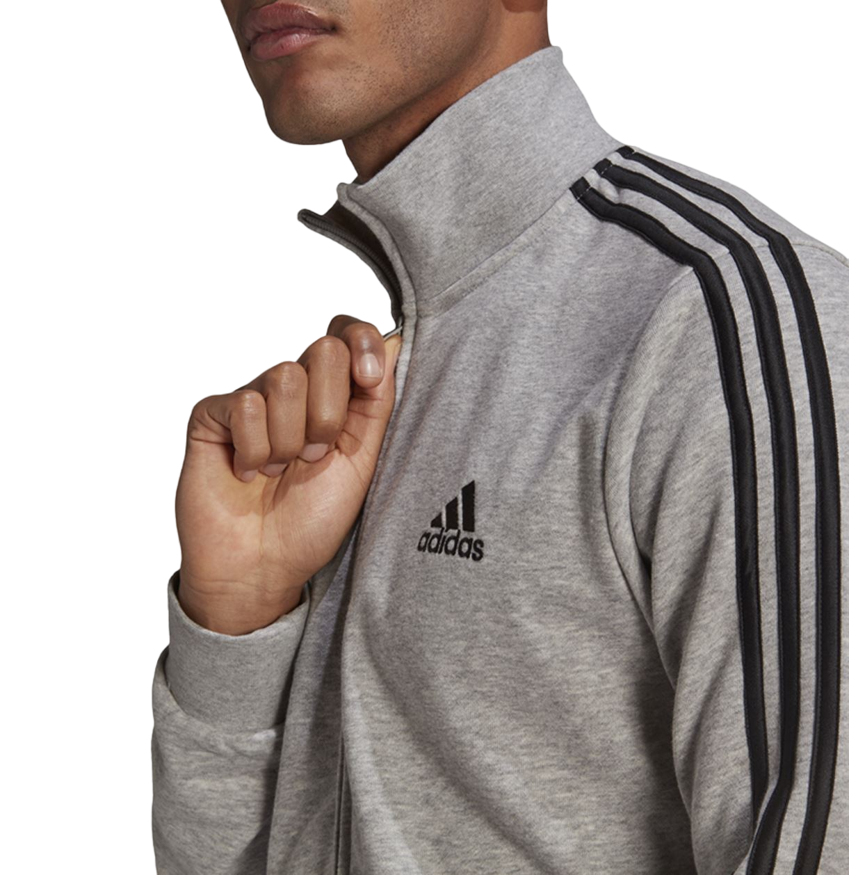 Mens Adidas Tracksuit Grey/Black