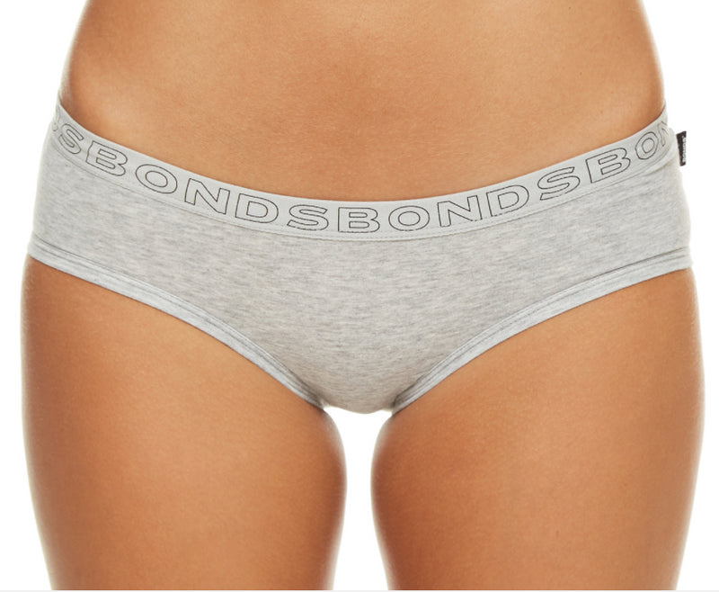 2 Pairs Bonds Hipster Boyleg Briefs Womens Underwear - Grey W1093s