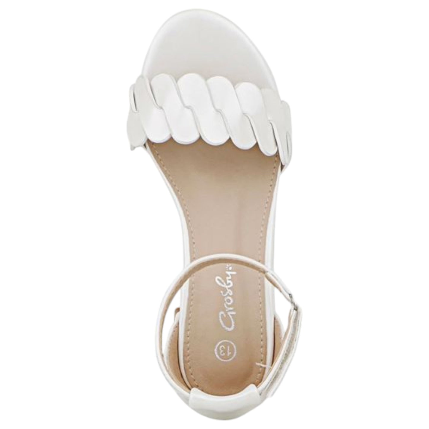 Kids Girls Grosby Clover Sandals White