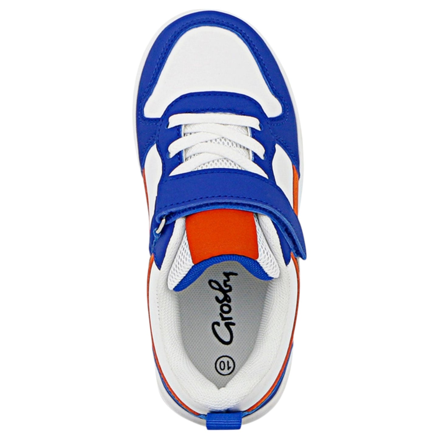 Kids Boys Grosby Webb Shoes Blue/White/Orange