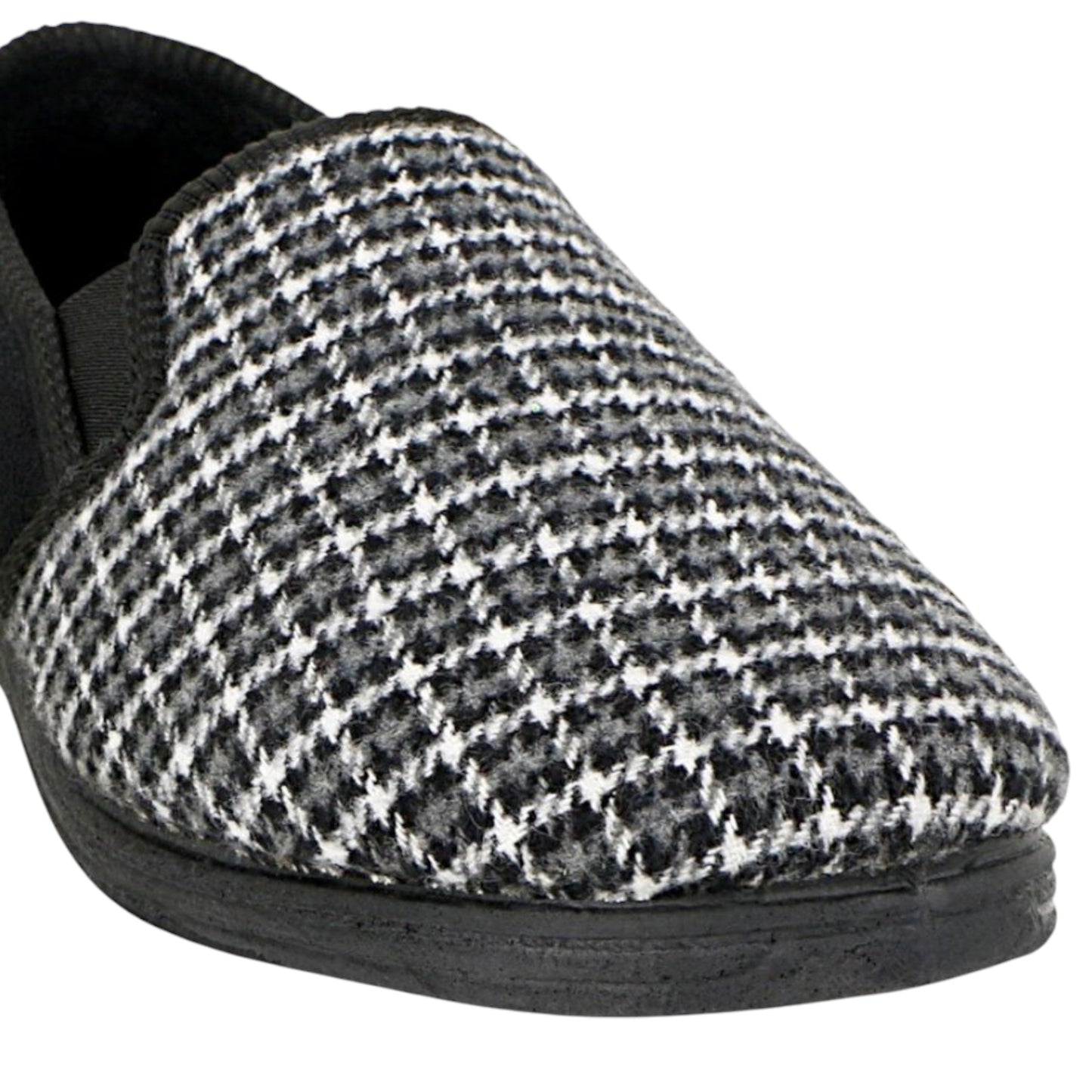 Mens Grosby Peter Slippers Charcoal/Black
