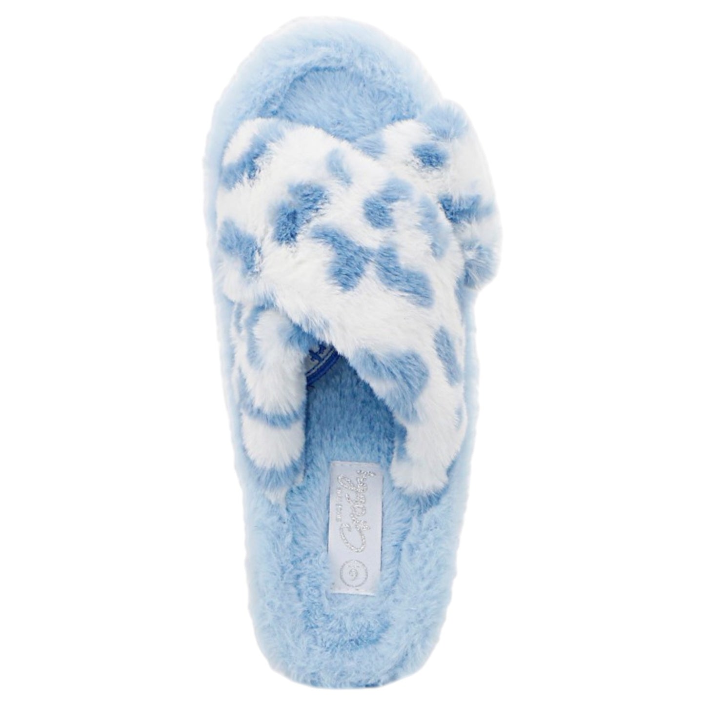 Womens Grosby Invisibile Miah Slip On Slippers Blue/White