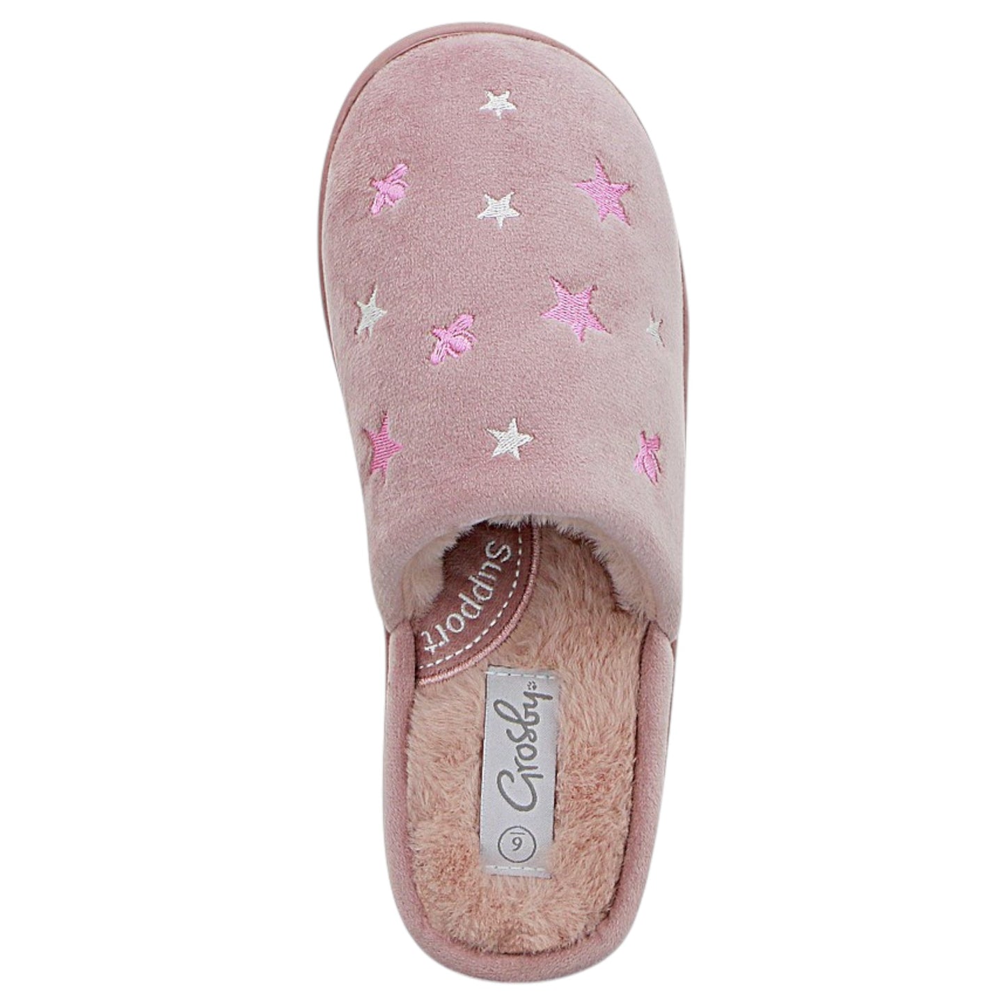 Womens Grosby Invisible Trisha 2 Slip On Slippers Pink