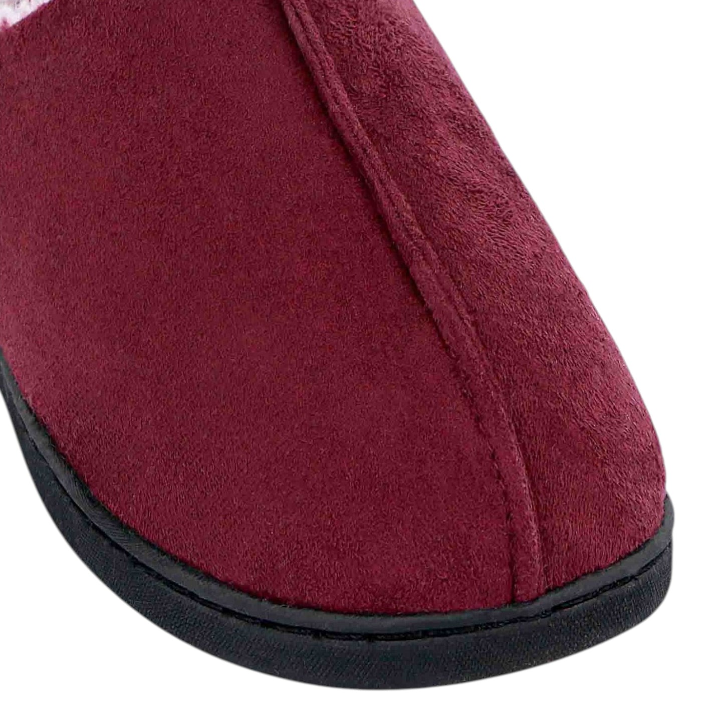 Womens Grosby MacKenzie Scuff Slip On Slippers Wine