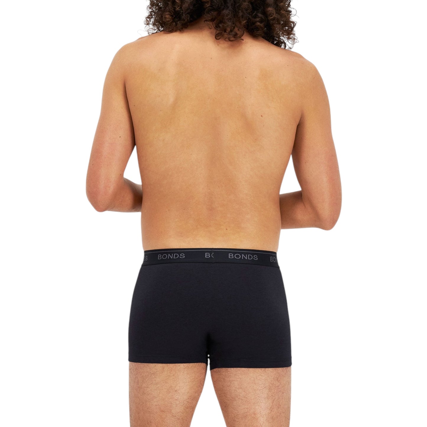 Mens Bonds Guyfront Luxe Trunks Underwear Black