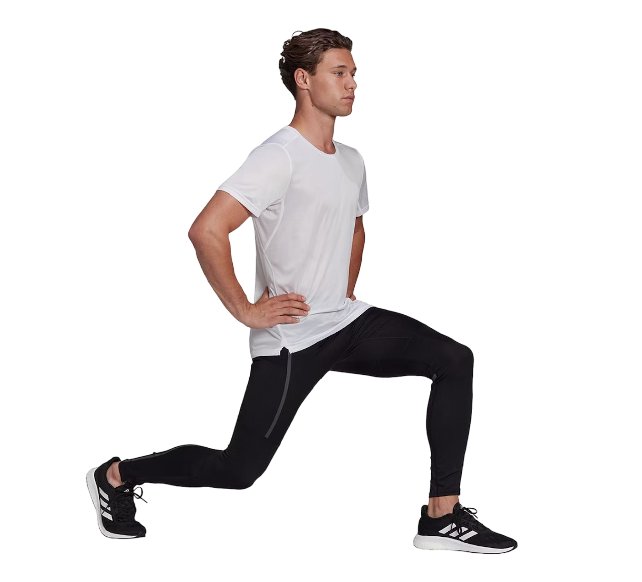 Mens Adidas Saturday Running Tights Black