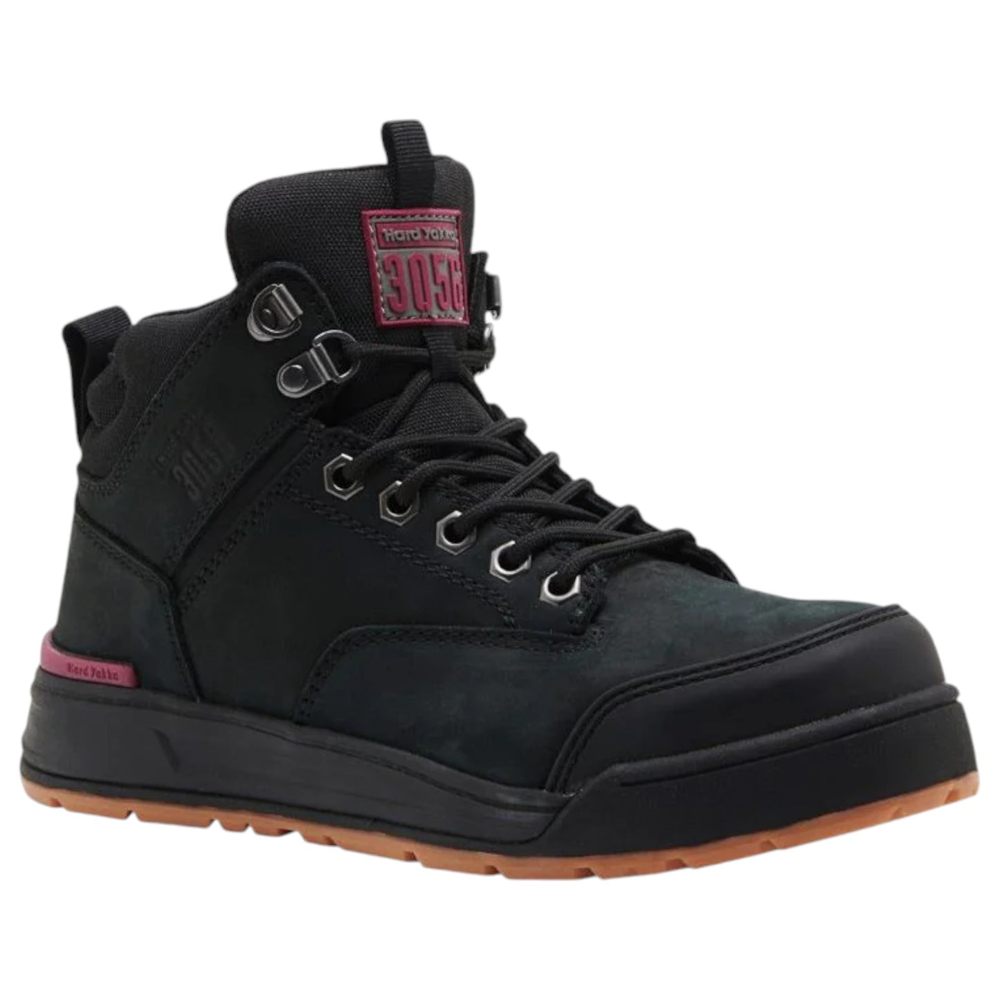 Womens Hard Yakka 3056 Lace Zip Boots Black
