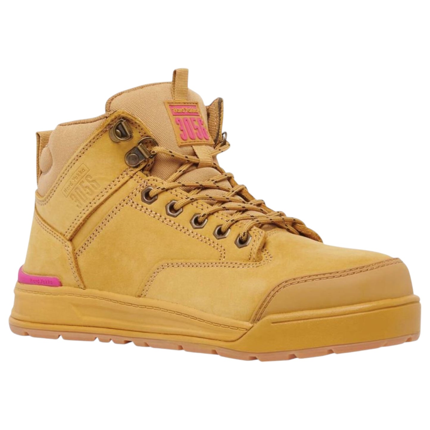 Womens Hard Yakka 3056 Lace Zip Boots Wheat