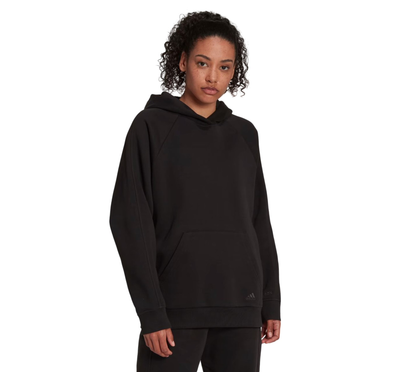 Womens Adidas ALL SZN Fleece Boyfriend Hoodie Black