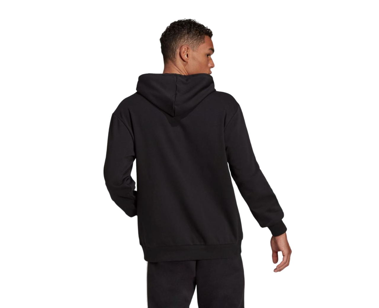 Mens Adidas Essentials Feel Comfy Hoodie Black