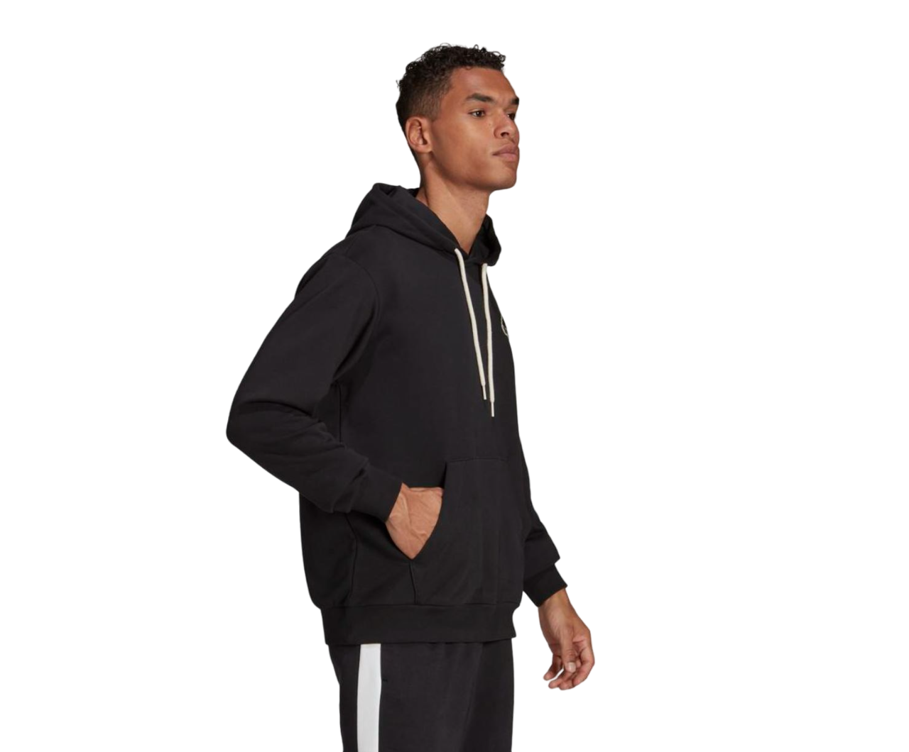 Mens Adidas Essentials Feel Comfy Hoodie Black