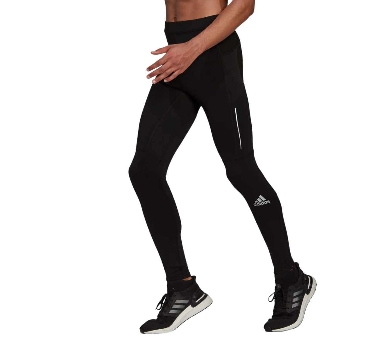 Mens Adidas Own The Run Warm Tights Black