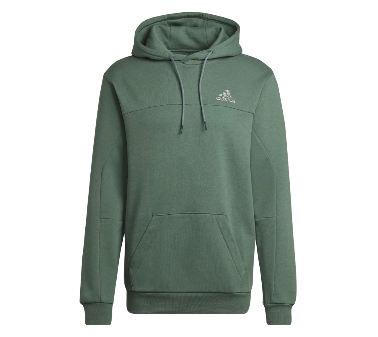 Mens Adidas Stadium Fleece Badge of Sport Hoodie Green