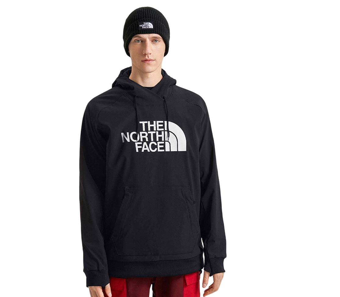 Mens The North Face Tekno Logo Hoodie Black/ White