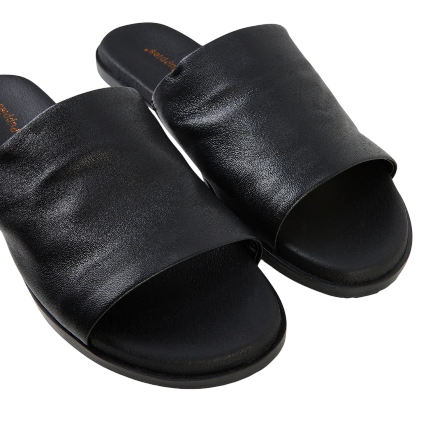 Womens Hush Puppies Paradise Slides Black