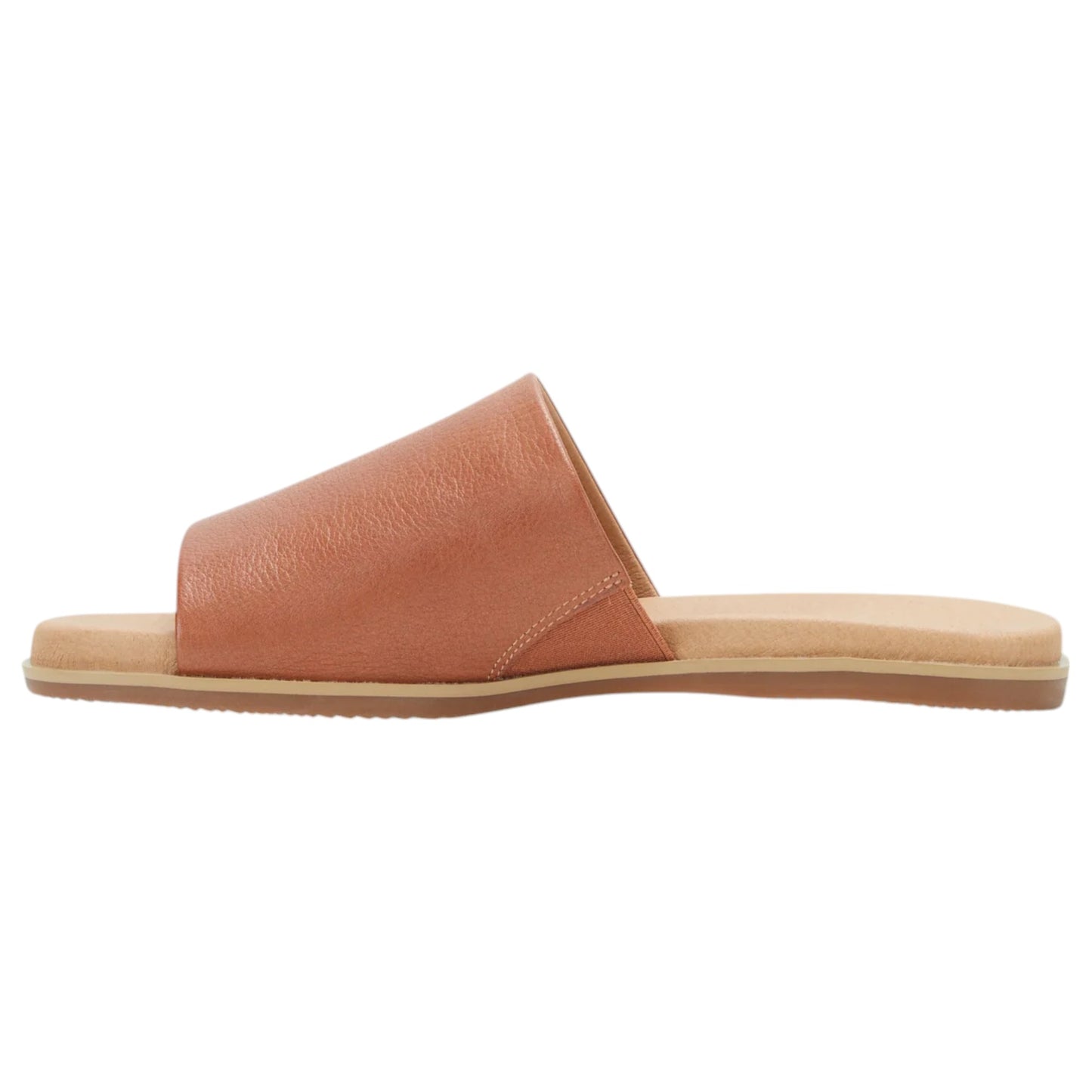 Womens Hush Puppies Paradise Slides Dark Tan