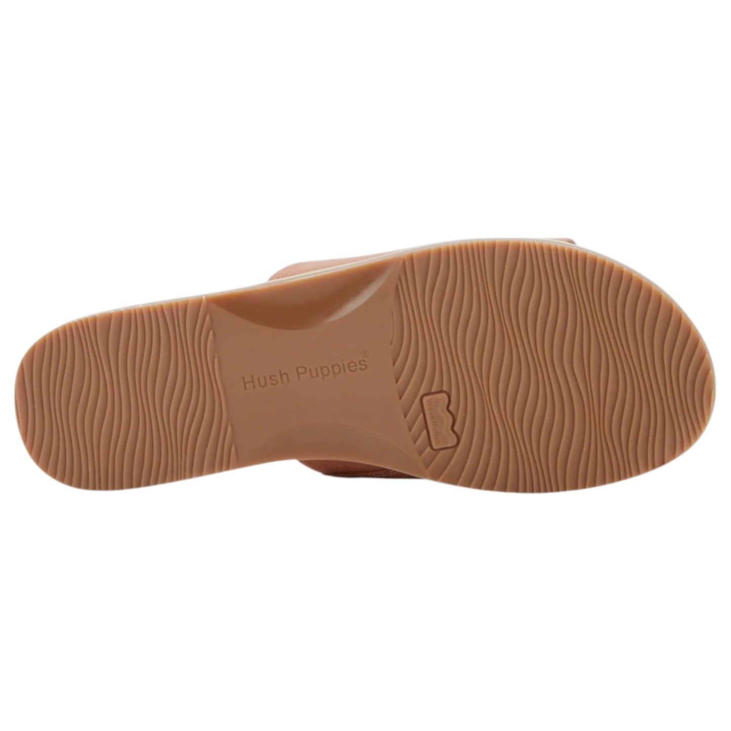 Womens Hush Puppies Paradise Slides Dark Tan