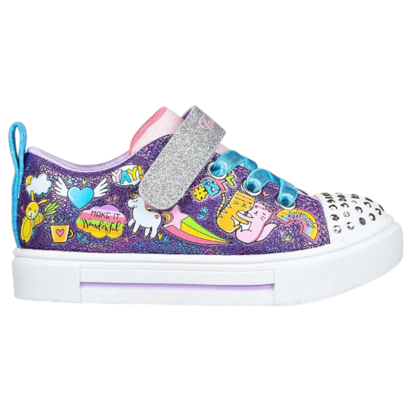 Infant Girls Skechers Twinkle Sparks - Bff Magic Shoes Purple/Multi