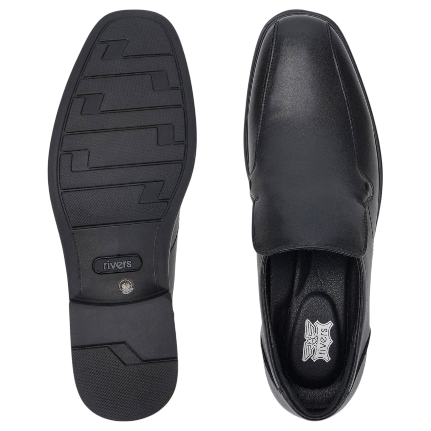 Mens Rivers Issak Dress Slip On Shoes Black