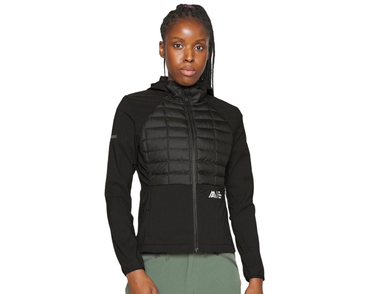 Womens The North Face Lab Hybrid Thermoball Jacket Hooded Hoodie Black