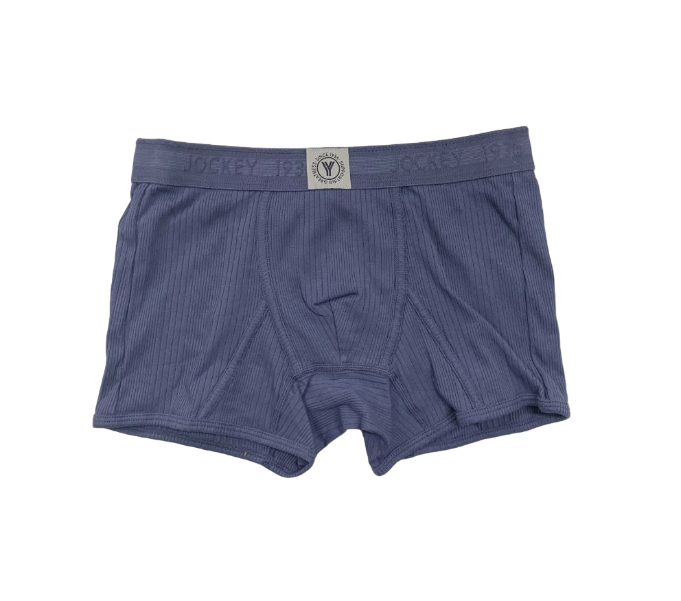 2 Pack Mens Jockey Y-Front Ribbed Trunks Underwear Multi