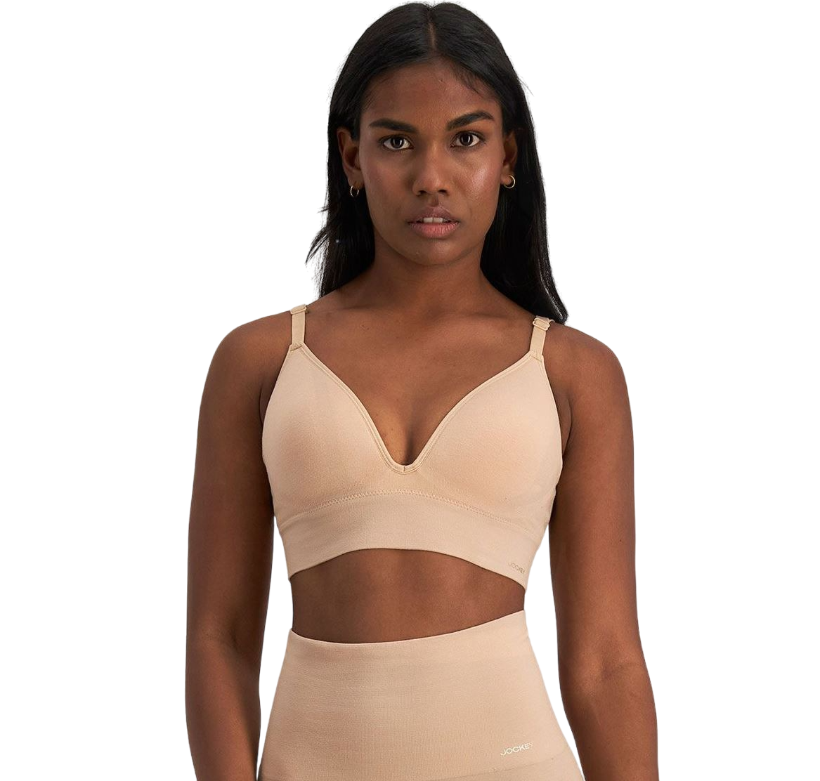 Womens Jockey Skimmies Bralett Lightweight Bra Nude