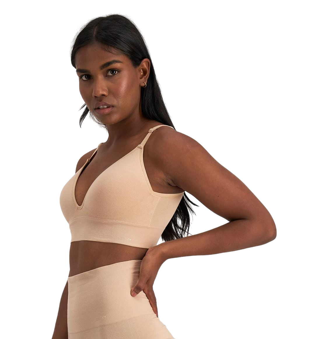 Womens Jockey Skimmies Bralett Lightweight Bra Nude