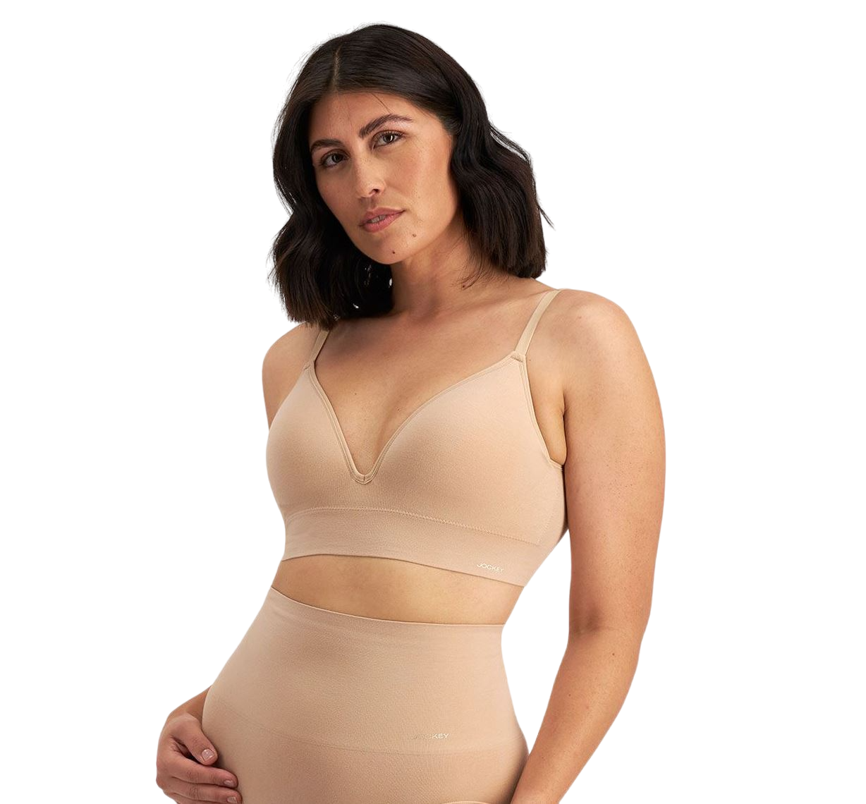 Womens Jockey Skimmies Bralett Lightweight Bra Nude